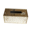 Glass and MDF Deco Tissue Box and Basket Set 24*12*10 cm (Ctn Box 8 units)