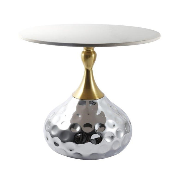 Metal Marbletop Abstract Design Round Centre Table Coffee Table 50*43 cm (Ctn Box 1 units)