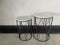 Metal Marbletop Abstract Design Round Side Table Set of 2 38*55/36*50 cm 38*54/36*48 cm (Ctn Box 1 units)