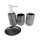 Bathroom Accessories Soap Dispenser Toothbrush Holder Set of 4 Pcs  (Ctn Box 18 units)