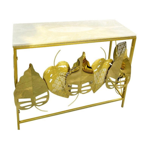 Rectangular Gold Metal Accent Console Table Dresser Table  100*80*40 cm (Ctn Box 1 units)