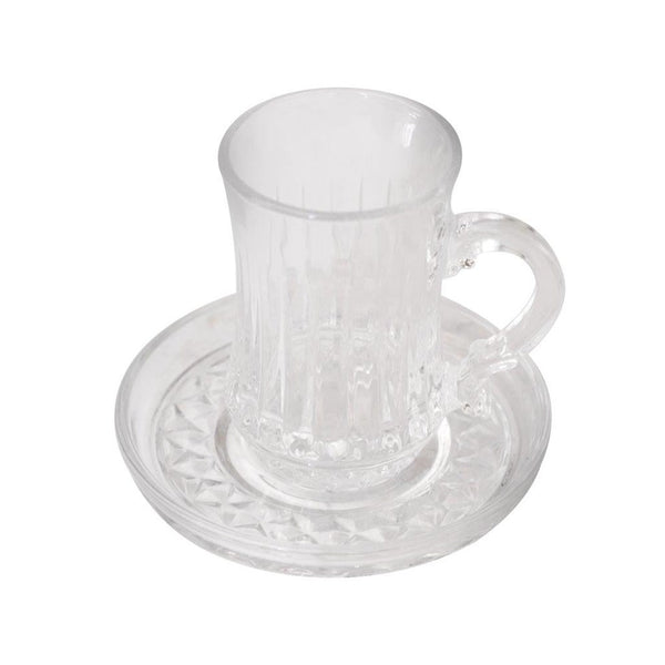 Premium Lead Free Istikani Tea Cup and Saucer Set of 6 Pcs (Ctn Box 6 units)