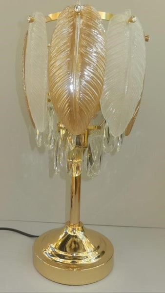 Home Decor Bedside Desktop Table Lamp Metal Base Leaf Shade  45*19 cm (Ctn Box 16 units)
