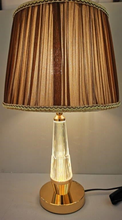 Home Decor Bedside Desktop Table Lamp Metal Base Color Shade 30*50 cm (Ctn Box 24 units)