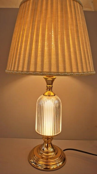 Home Decor Bedside Desktop Table Lamp Metal Base Color Shade 30*50 cm (Ctn Box 24 units)