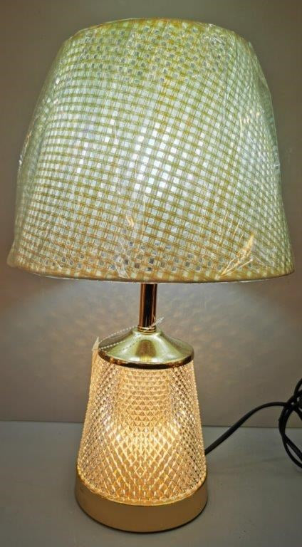 Home Decor Bedside Desktop Table Lamp Metal Base Color Shade  25*41 cm (Ctn Box 24 units)