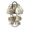 Ceramic Coffee Mug and Bowl Set with Stand 14*12*28.5/100cc/11 cm ** (Ctn Box 12 units)