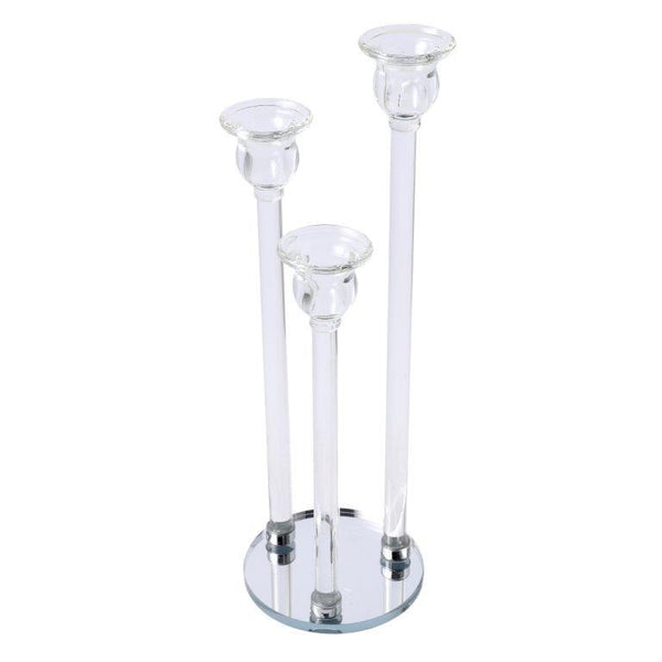 Home Decor Crystal Decor Table Top Candleholder 3 Arms  37 cm (Ctn Box 12 units)