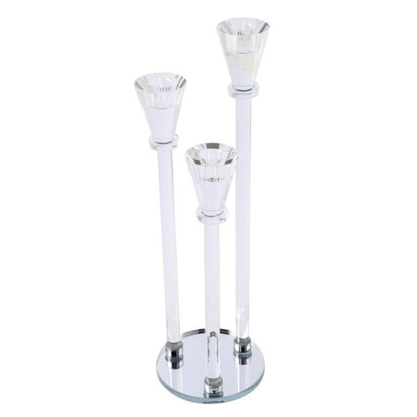 Home Decor Crystal Decor Table Top Candleholder 3 Arms  37 cm (Ctn Box 12 units)
