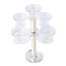 Home Decor Crystal Decor Table Top Candleholder 3 Arms  28 cm (Ctn Box 8 units)