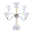 Home Decor Crystal Decor Table Top Candleholder 3 Arms  36 cm (Ctn Box 6 units)