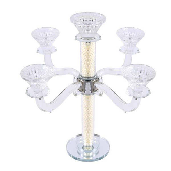Home Decor Crystal Decor Table Top Candleholder 3 Arms  36 cm (Ctn Box 6 units)