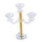 Home Decor Crystal Decor Table Top Candleholder 5 Arms  28 cm (Ctn Box 10 units)