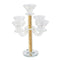Home Decor Crystal Decor Table Top Candleholder 5 Arms  28 cm (Ctn Box 8 units)