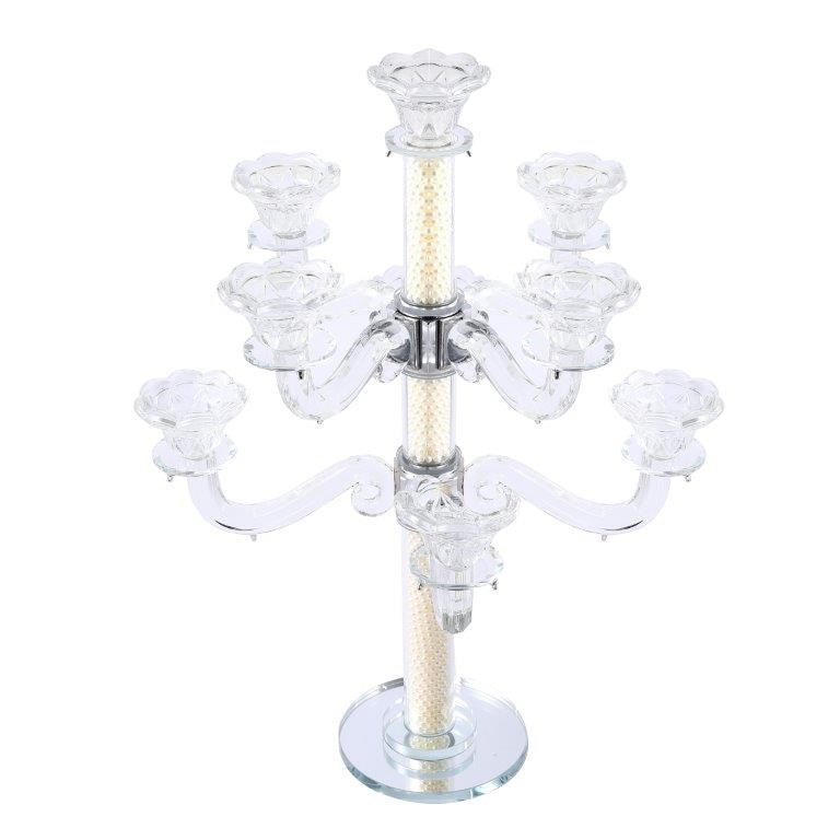 Home Decor Crystal Decor Table Top Candleholder 9 Arms  45 cm (Ctn Box 4 units)