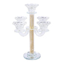 Home Decor Crystal Decor Table Top Candleholder 3 Arms  28 cm (Ctn Box 8 units)