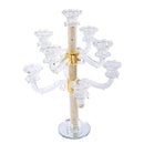 Home Decor Crystal Decor Table Top Candleholder 9 Arms  45 cm (Ctn Box 4 units)