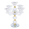 Home Decor Crystal Decor Table Top Candleholder 3 Arms  26 cm (Ctn Box 10 units)