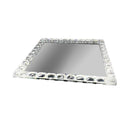 Home Decor Crystal Glass Square Tray Plate  20 cm (Ctn Box 24 units)