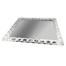 Home Decor Crystal Glass Square Tray Plate  25 cm (Ctn Box 16 units)