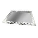 Home Decor Crystal Glass Square Tray Plate  30 cm (Ctn Box 12 units)