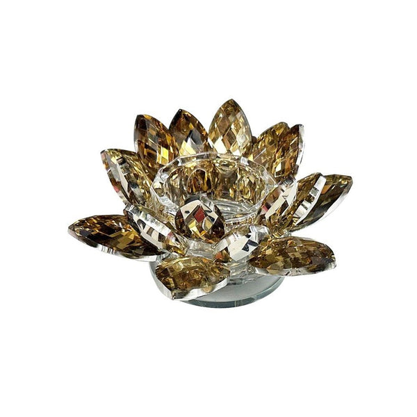 Home Decor Crystal Glass Lotus Flower 10 cm (Ctn Box 48 units)