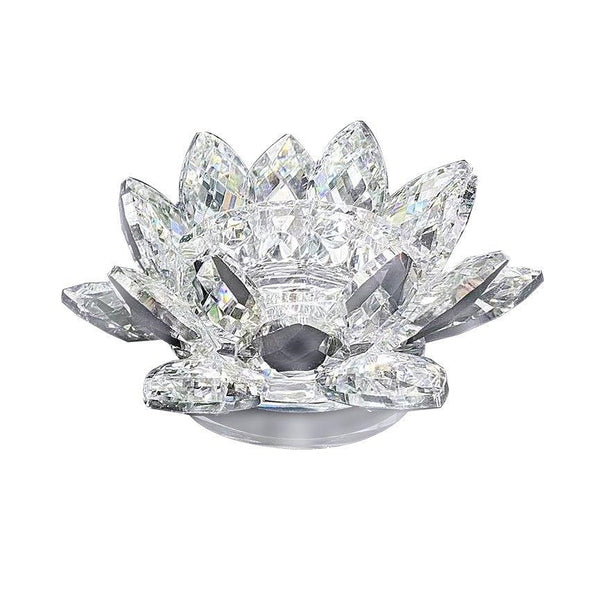 Home Decor Crystal Glass Lotus Flower 10 cm (Ctn Box 48 units)