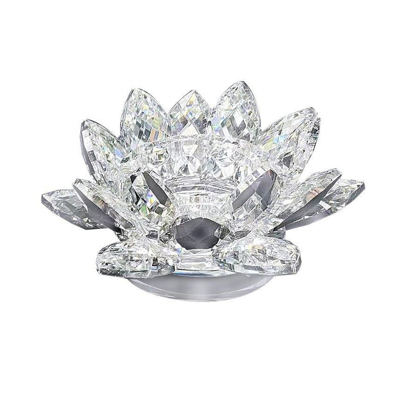 Home Decor Crystal Glass Lotus Flower 10 cm (Ctn Box 48 units)