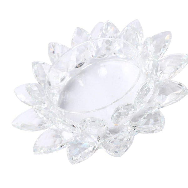 Home Decor Crystal Glass Lotus Flower 18 cm (Ctn Box 24 units)