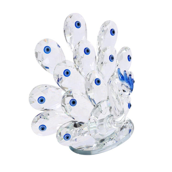 Home Decor Crystal Glass Peacock 18 cm (Ctn Box 12 units)