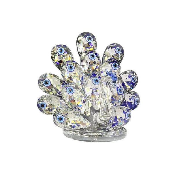 Home Decor Crystal Glass Peacock 11 cm (Ctn Box 36 units)