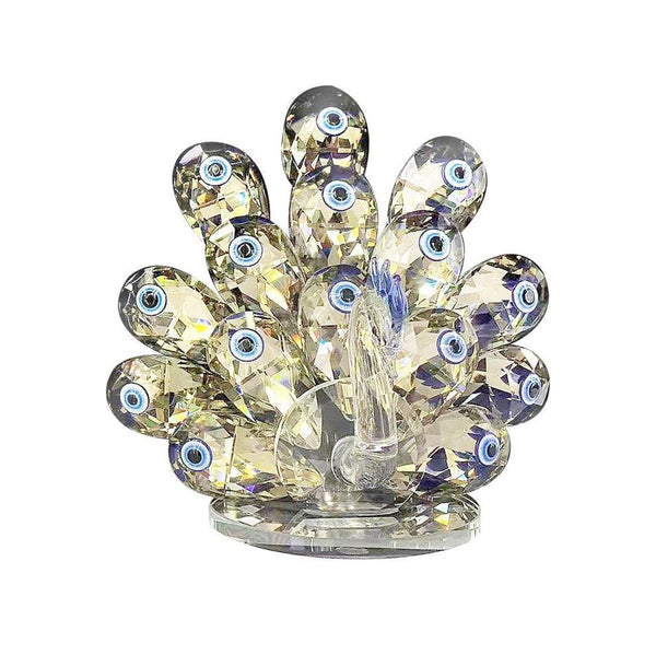 Home Decor Crystal Glass Peacock 11 cm (Ctn Box 36 units)