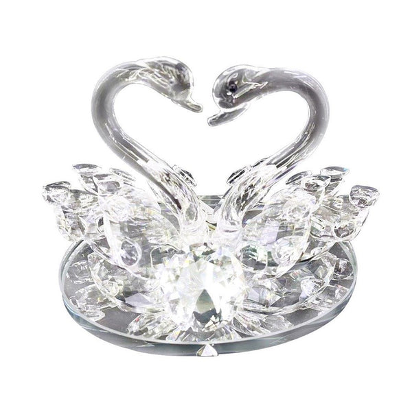Home Decor Crystal Glass Swan 10*15 cm (Ctn Box 36 units)