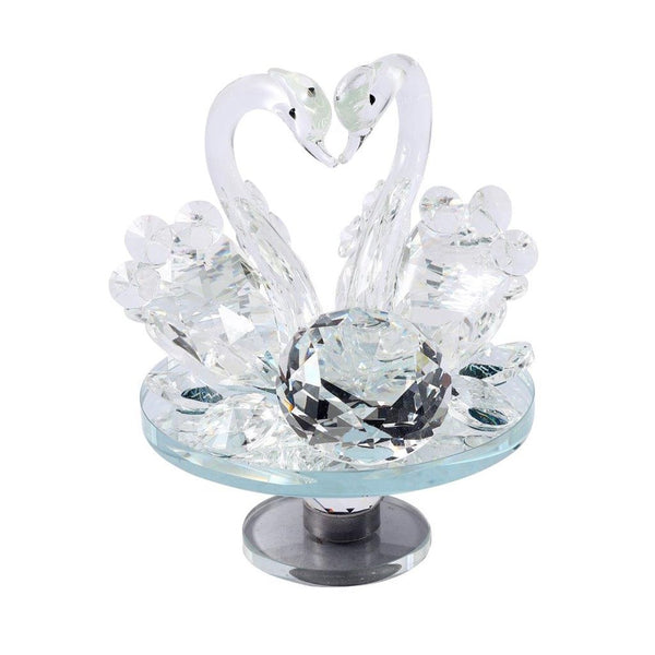 Home Decor Crystal Glass Swan 13.5 cm (Ctn Box 36 units)