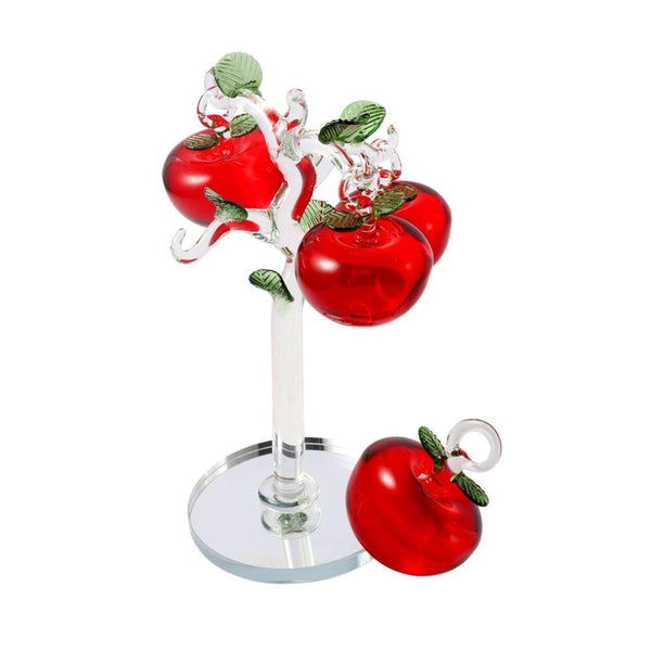 Home Decor Crystal Glass Apples 17.5 cm (Ctn Box 24 units)