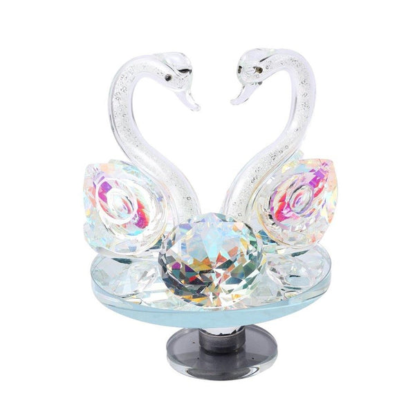 Home Decor Crystal Glass Swan 13 cm (Ctn Box 36 units)