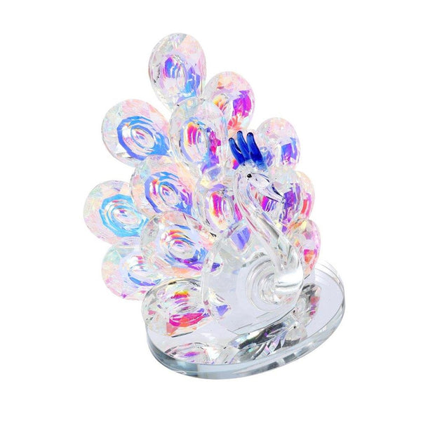 Home Decor Crystal Glass Peacock 14.5 cm (Ctn Box 36 units)