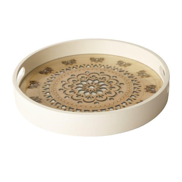 Abstract Deco Food Tray MDF Rectangle Serving Tray Set of 2 Pcs (Ctn Box 12 units)