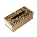 Premium Quality Abstract Design MDF Rectangular Tissue Box Napkin Holder (Ctn Box 60 units)