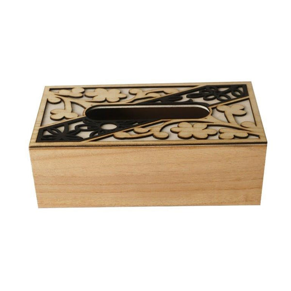 Premium Quality Abstract Design MDF Rectangular Tissue Box Napkin Holder (Ctn Box 60 units)