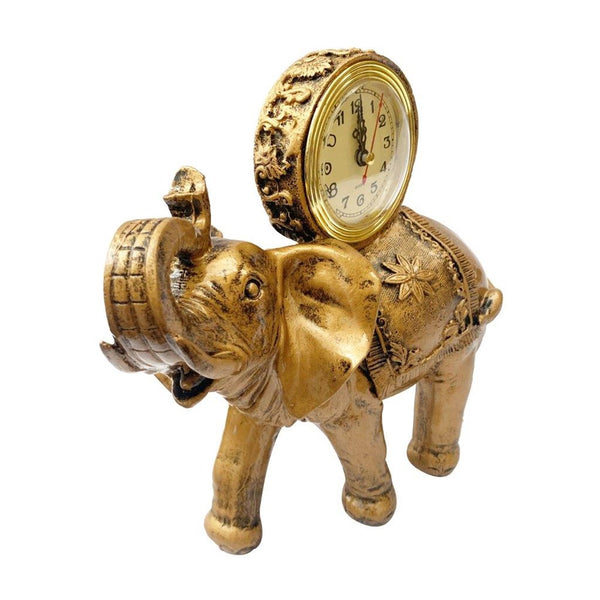 Sculpture Statue Resin Figurine Elephnat Deco Clock 25*25 cm (Ctn Box 24 units)