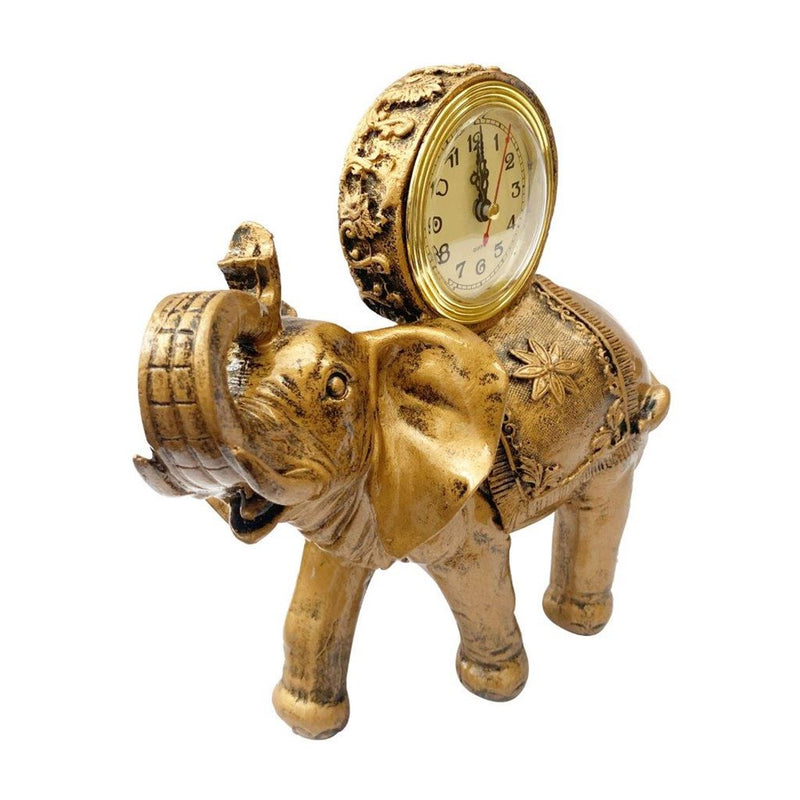 Sculpture Statue Resin Figurine Elephnat Deco Clock 25*25 cm (Ctn Box 24 units)