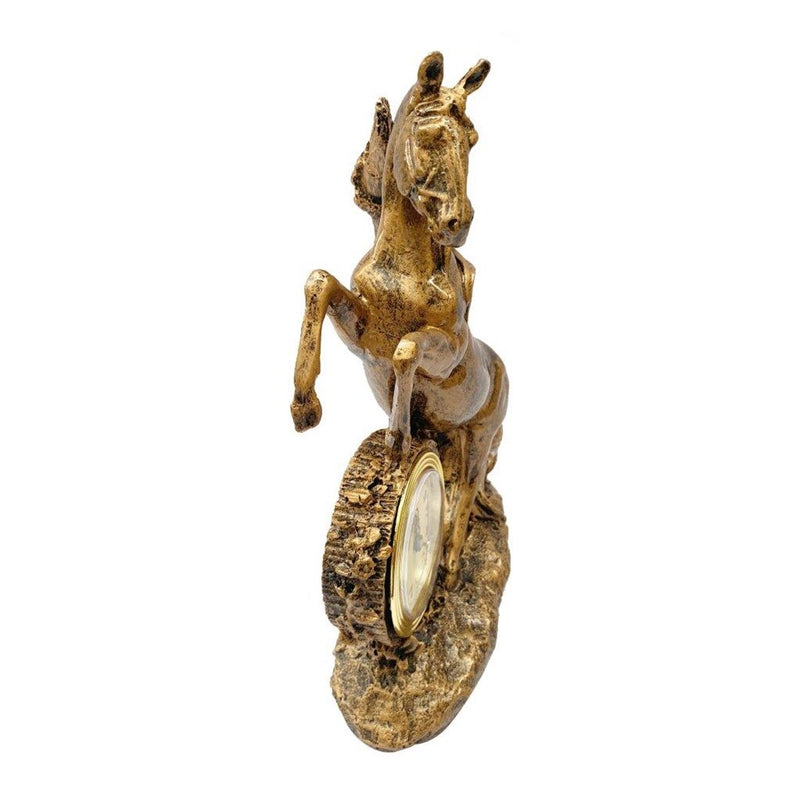 Sculpture Statue Resin Figurine Horse Deco Clock 30 cm (Ctn Box 12 units)