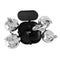 Silver Metal Candy Jar Canisters Set of 4 with Stand 34*25*20 cm (Ctn Box 24 units)