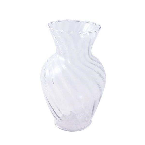 Home Decor Tabletop Fluorescent Color Glass Vase Abstract Shape** (Ctn Box 24 units)