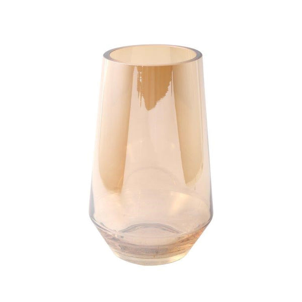 Home Decor Tabletop Fluorescent Color Glass Vase Abstract Shape** (Ctn Box 24 units)