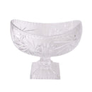 Crystal Glass Oval Shape Footed Fruit Bowl (Ctn Box 4 units)