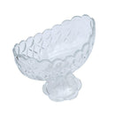 Crystal Glass Oval Shape Footed Fruit Bowl (Ctn Box 6 units)