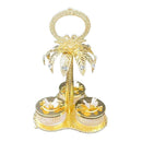 Deco Metal Fruit and Appetizer Jar Set with Deco Stand   (Ctn Box 10 units)