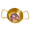 Gold Plated Stainless Steel Hammered Karahi Pot 16 cm (Ctn Box 60 units)